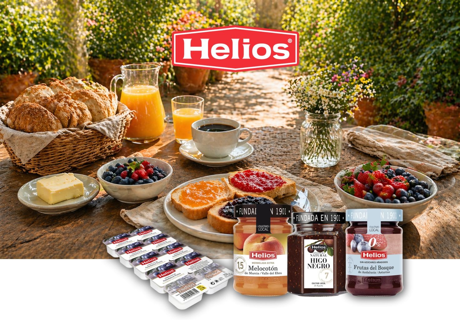 Mermeladas y confituras Helios: calidad, sabor y el desayuno perfecto
