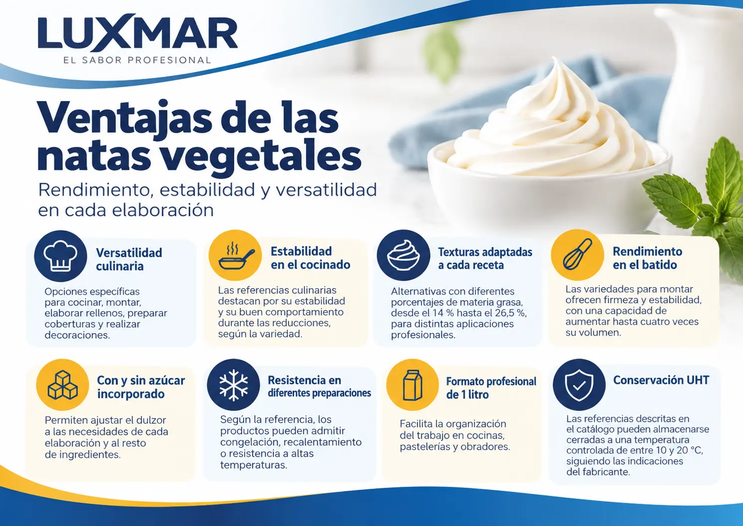 Ventajas de las natas naturales Luxmar